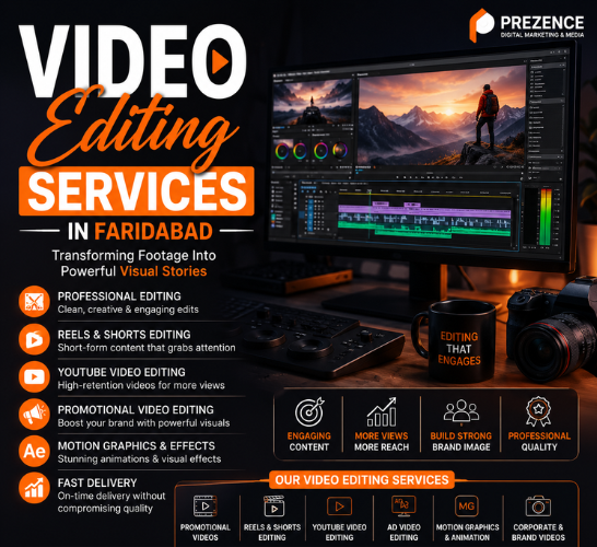 Video Editing Services in Faridabad